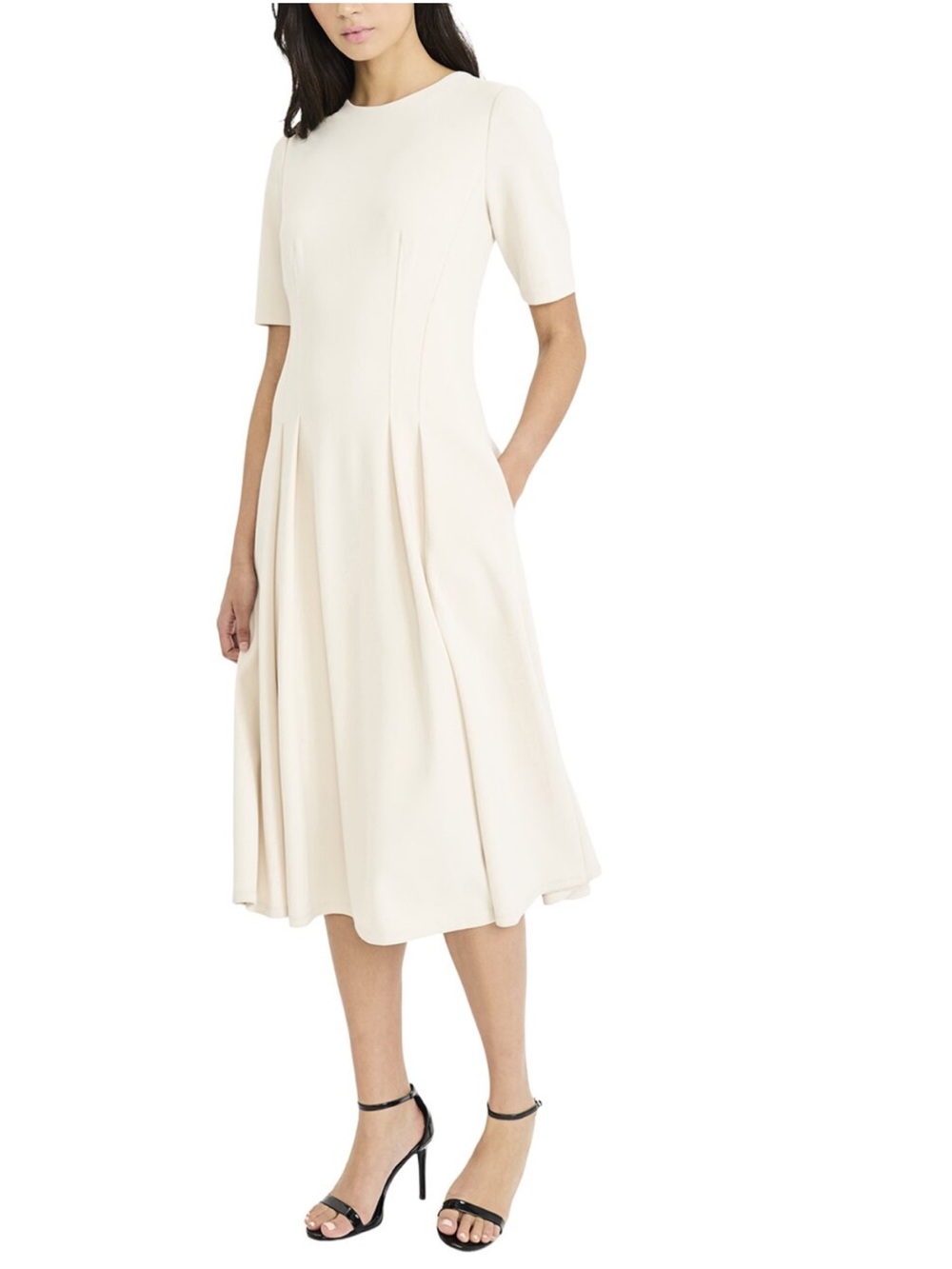 Maggy London Cream Midi Dress -NWT